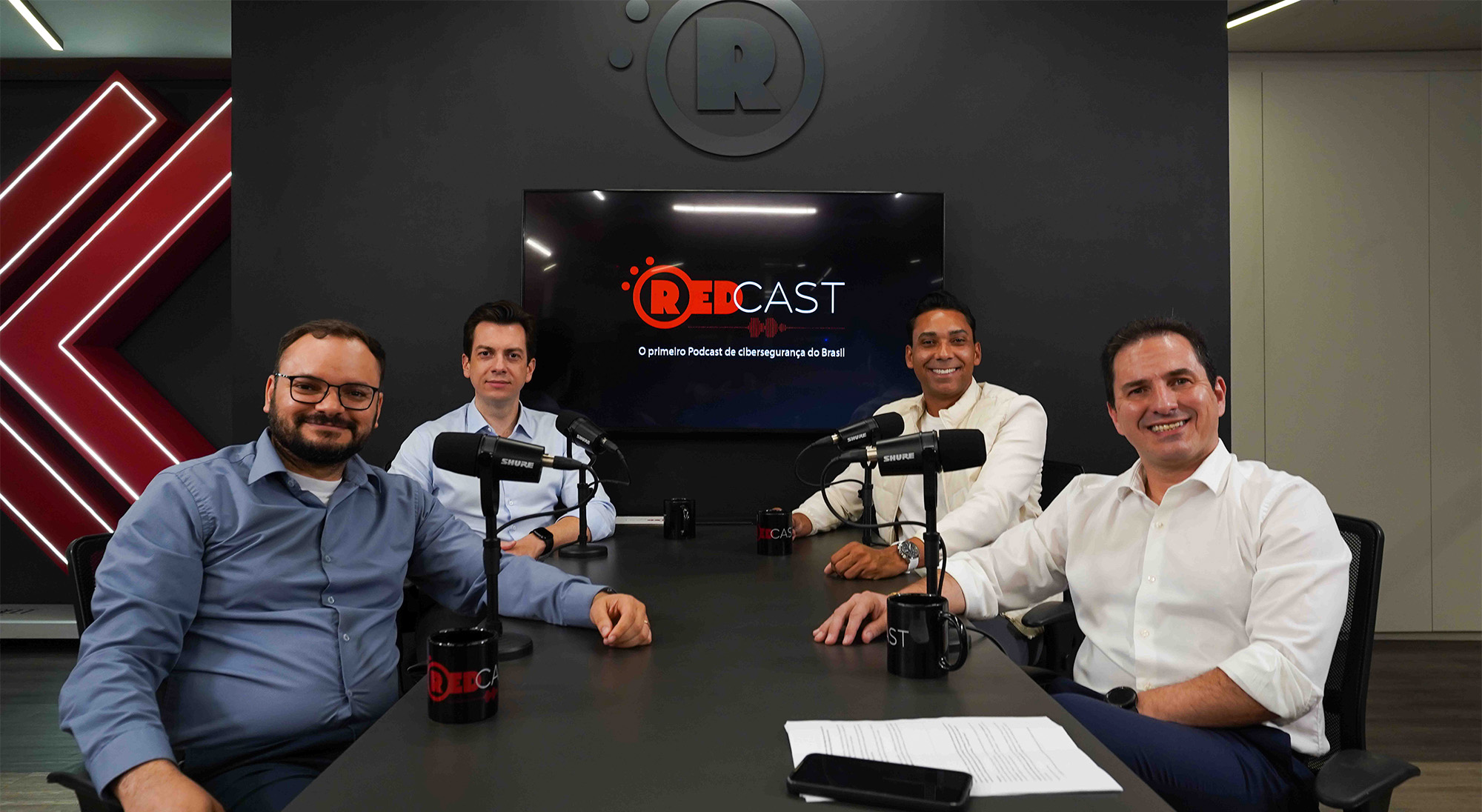 Eduardo Lopes, Daniel Moreira, Marcelo Pompeu e Diego Castro.